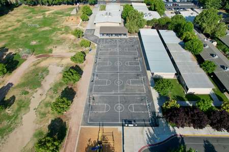 Julien Elementary School Outdoor Basketball Courts in Turlock