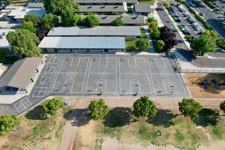 Julien Elementary School Outdoor Basketball Courts in Turlock