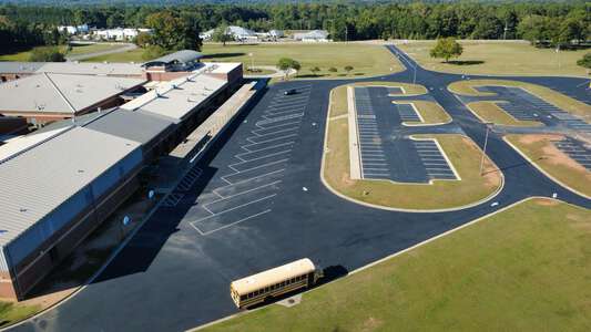Malcom Bridge Middle School Parking Lot in Bogart 2