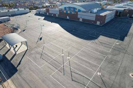 Canarelli - Lawrence and Heidi Middle School Outdoor Basketball Courts in Las Vegas