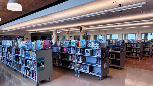 Straub Middle School Library in Salem