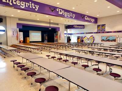 McAuliffe Middle School Cafeteria/Commons in Houston