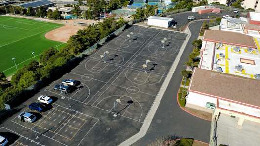 Carmel Valley Middle School Outdoor Basketball Courts in San Diego