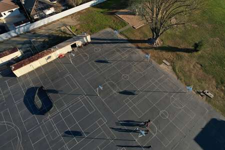 Lakewood Elementary School Outdoor Basketball Courts in Lodi