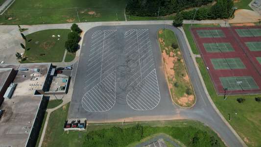 Rocky River High School Parking Lot - Bus Lot in Mint Hill 2