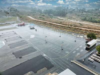 Carver Elementary School Outdoor Basketball Courts in San Diego