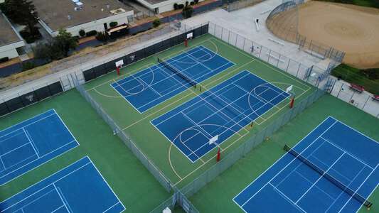 Vista High School Outdoor Basketball Courts in Vista 3
