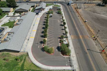 Addams Elementary School Parking Lot in Fresno