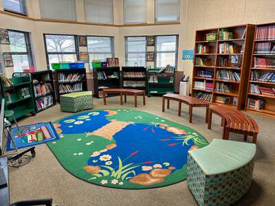 John Green Elementary School Library in Dublin