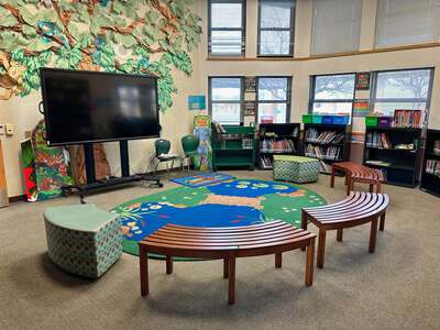 John Green Elementary School Library in Dublin