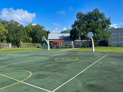 Toussaint L'Ouverture Elementary School Outdoor Basketball Courts in Miami