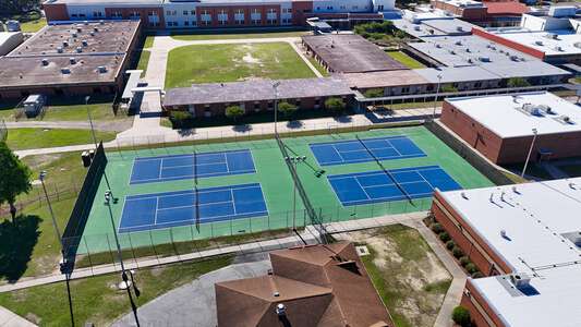 Goose Creek High School Tennis Courts in Goose Creek
