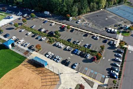 Ridgefield High School Parking Lot 1 in Ridgefield