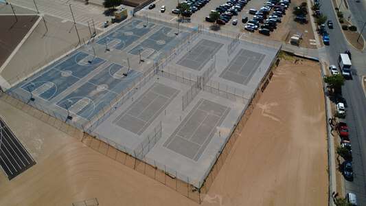 Spc. Rafael Hernando III Middle School Tennis Courts in El Paso 3