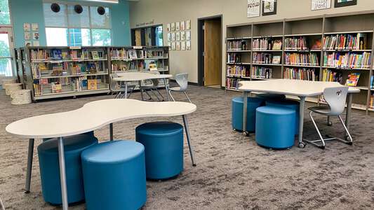 Bear Creek Elementary School Library in Austin