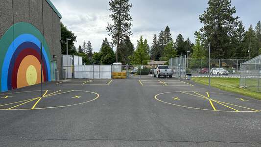 Hamblen Elementary School Outdoor Basketball Courts in Spokane