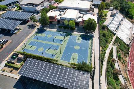 Oak Park High School Outdoor Basketball Courts in Oak Park