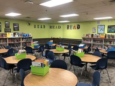 Seven Oaks Elementary Library in Eagle 2