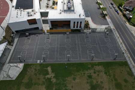 Logan Memorial Educational Campus Outdoor Basketball Courts in San Diego