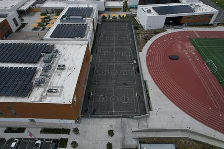 Logan Memorial Educational Campus Outdoor Basketball Courts in San Diego
