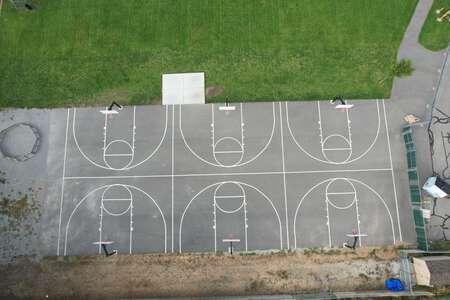 Lakes Middle School Outdoor Basketball Courts in Coeur d' Alene