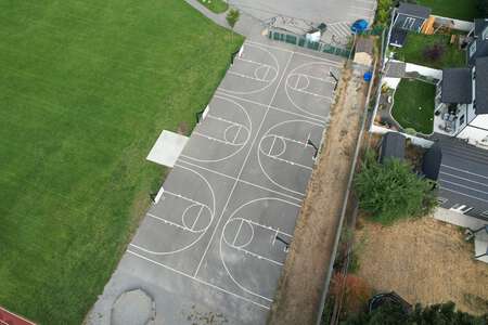 Lakes Middle School Outdoor Basketball Courts in Coeur d' Alene