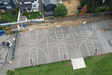 Lakes Middle School Outdoor Basketball Courts in Coeur d' Alene