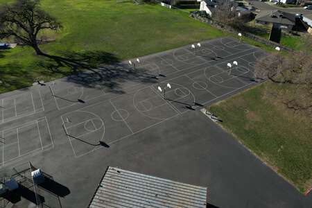 Delta Sierra Middle School Outdoor Basketball Courts in Stockton