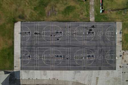 Bell Intermediate School Outdoor Basketball Courts in Garden Grove