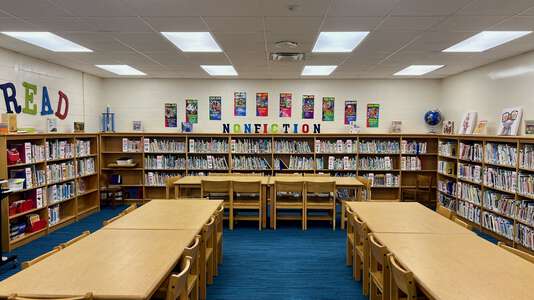 Hillcrest Elementary School Media Center in LaGrange