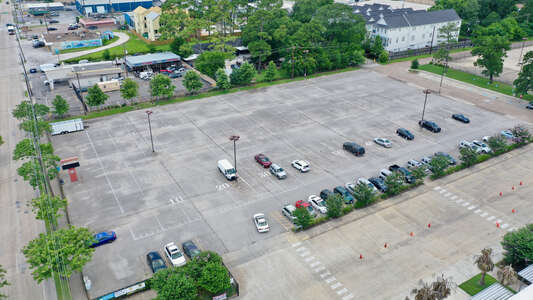 Waltrip High School Parking Lot - Front in Houston