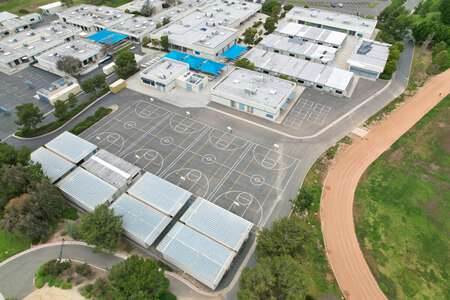 Bernice Ayer Middle School Outdoor Basketball Courts in San Clemente