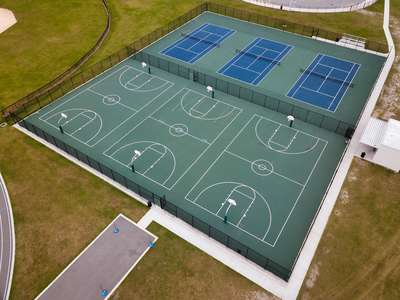Innovation Middle School Outdoor Basketball Courts in Orlando