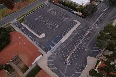 Huntington Middle School Parking Lot - Front in San Marino