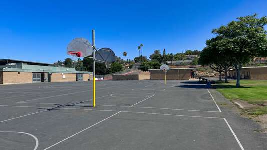 Avocado Elementary School Outdoor Basketball Courts in La Mesa