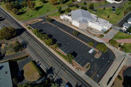 Woodland Park Middle School Parking Lot Front in San Marcos