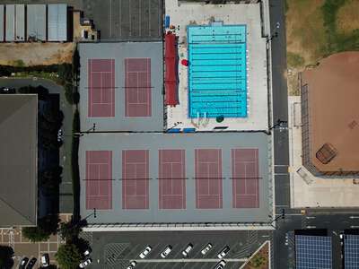 Liberty High School Tennis Courts in Brentwood