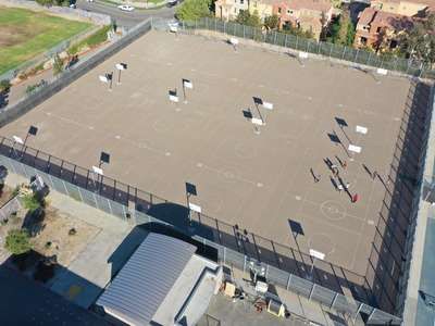 Olympian High School Outdoor Basketball Courts in Chula Vista