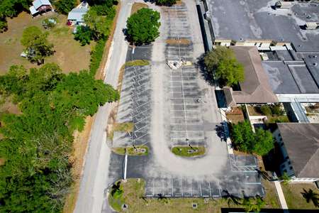 The Alva School Parking Lot - Side in Alva