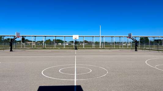 Amanecer Elementary School Outdoor Basketball Court in Lehigh Acres