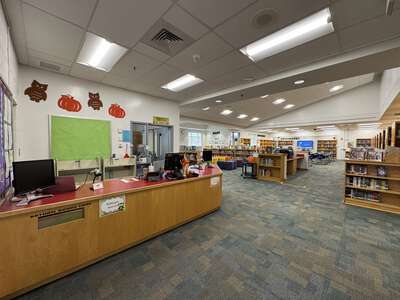 New Castle Elementary School Library in Virginia Beach