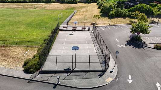 International Community School Outdoor Basketball Area in Kirkland