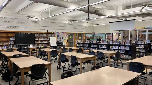 Bidwell Junior High School Library in Chico