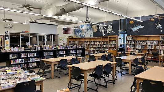 Bidwell Junior High School Library in Chico