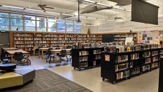 Bidwell Junior High School Library in Chico