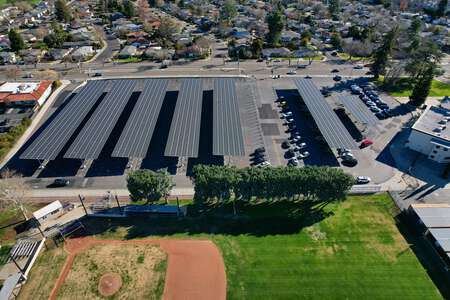 Amador Valley High School Front Loop Only Parking in Pleasanton