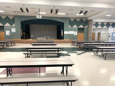 Ojeda Middle School Cafeteria in Austin