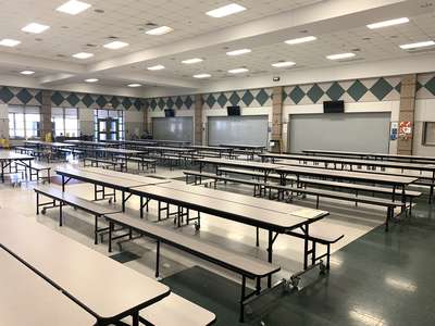 Ojeda Middle School Cafeteria in Austin