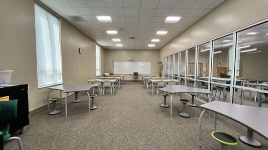 Cypress Creek Middle School Library Collaboration Room in Wesley Chapel