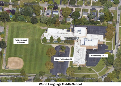 World Language Middle School Parking Lot - Staff  in Columbus 2